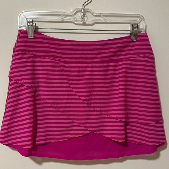 Title Nine Hot Pink Striped Women's Skort Size M - Picture 4 of 9